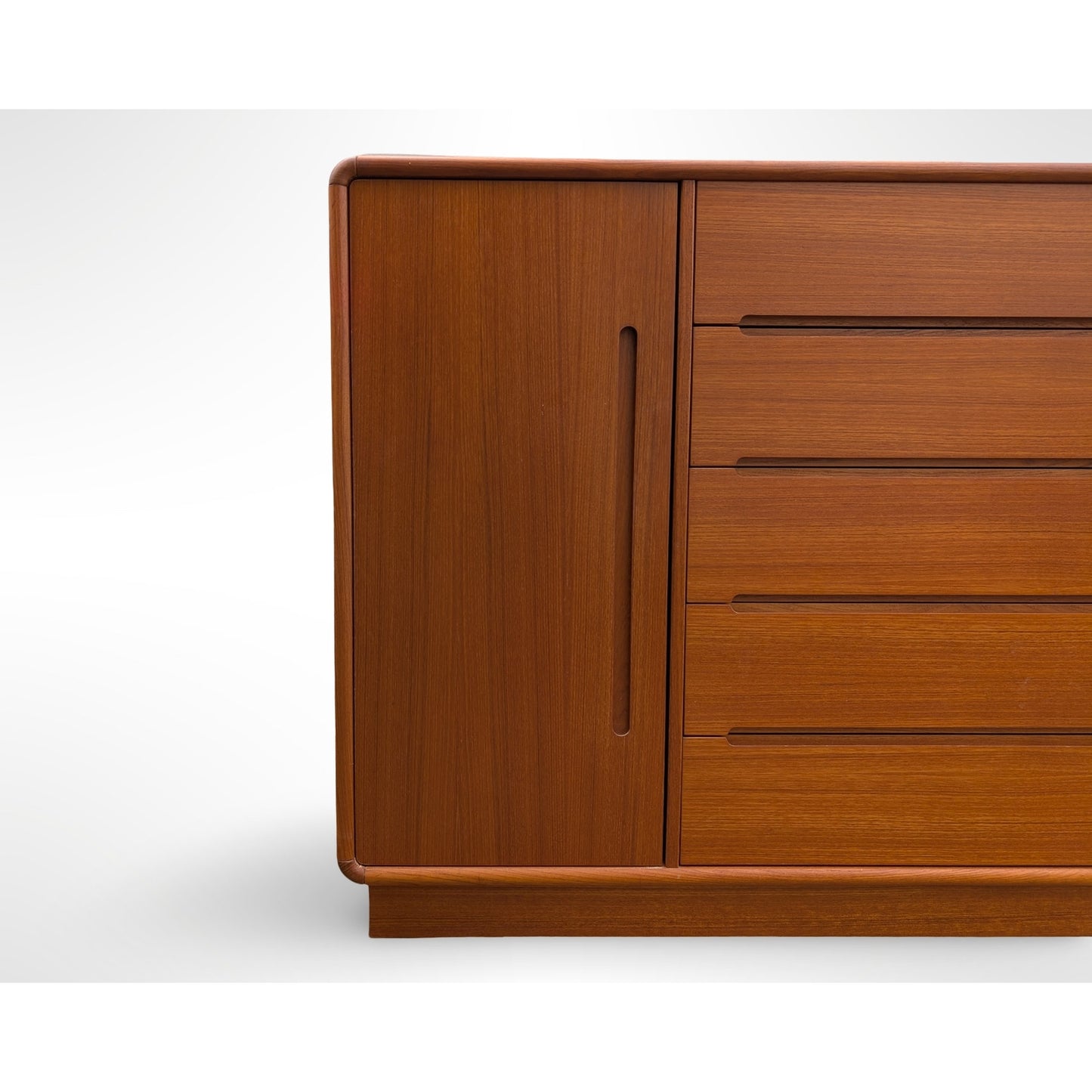 Vintage Danish Modern Teak Wardrobe Dresser Chest of Drawers Dresser
