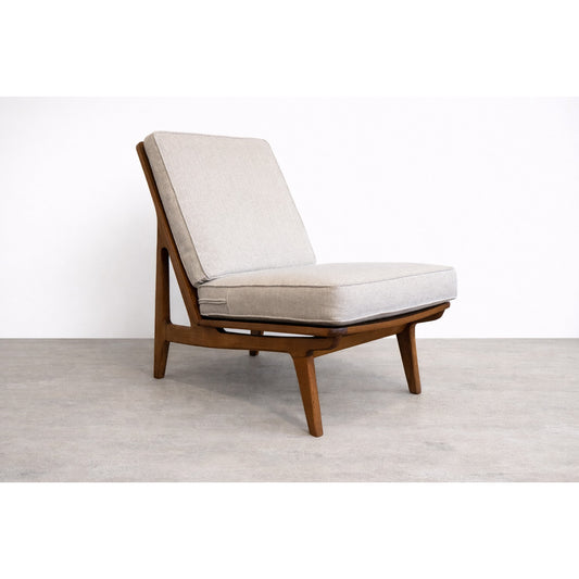Hvidt & Mølgaard FD172 Mid Century Modern Slipper Chair, Danish Modern