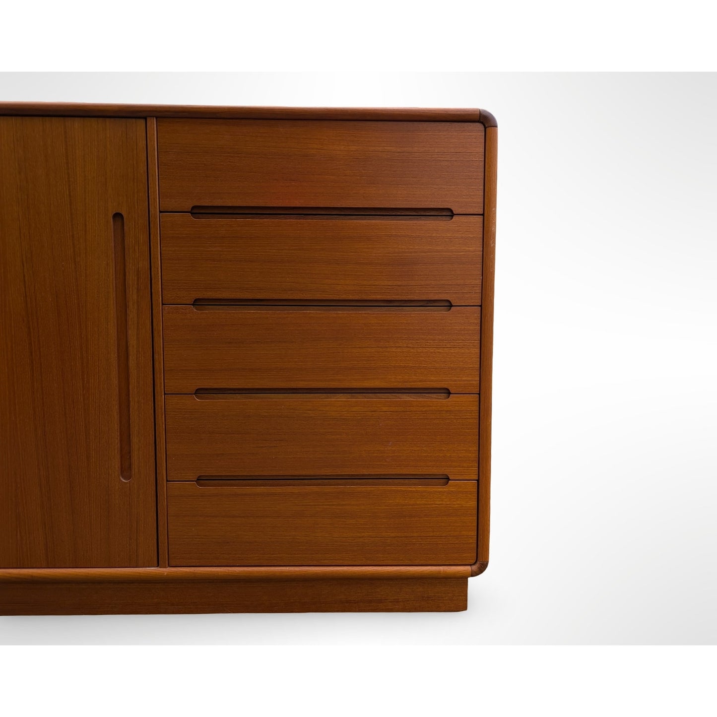 Vintage Danish Modern Teak Wardrobe Dresser Chest of Drawers Dresser