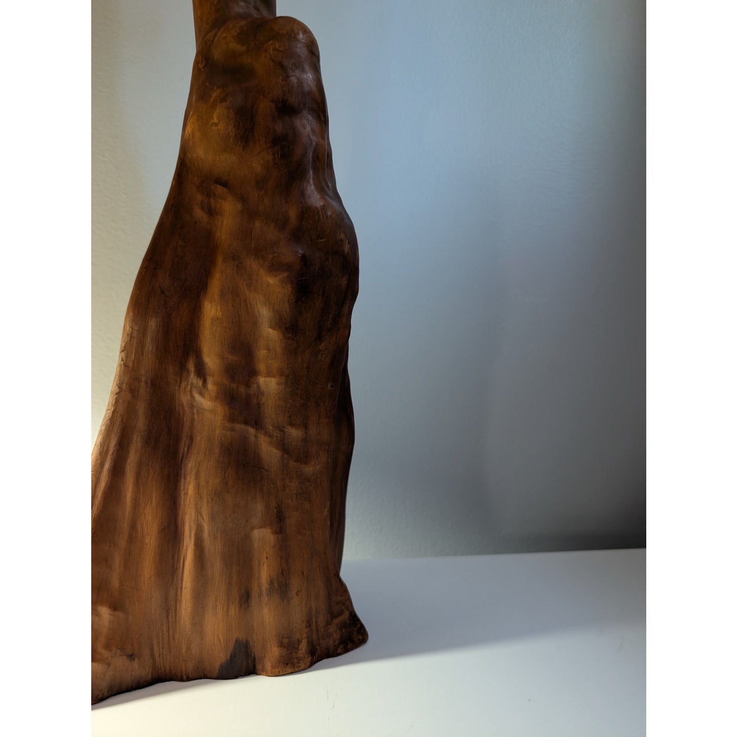 Vintage Mid-Century Modern Cypress Knee Table Lamp