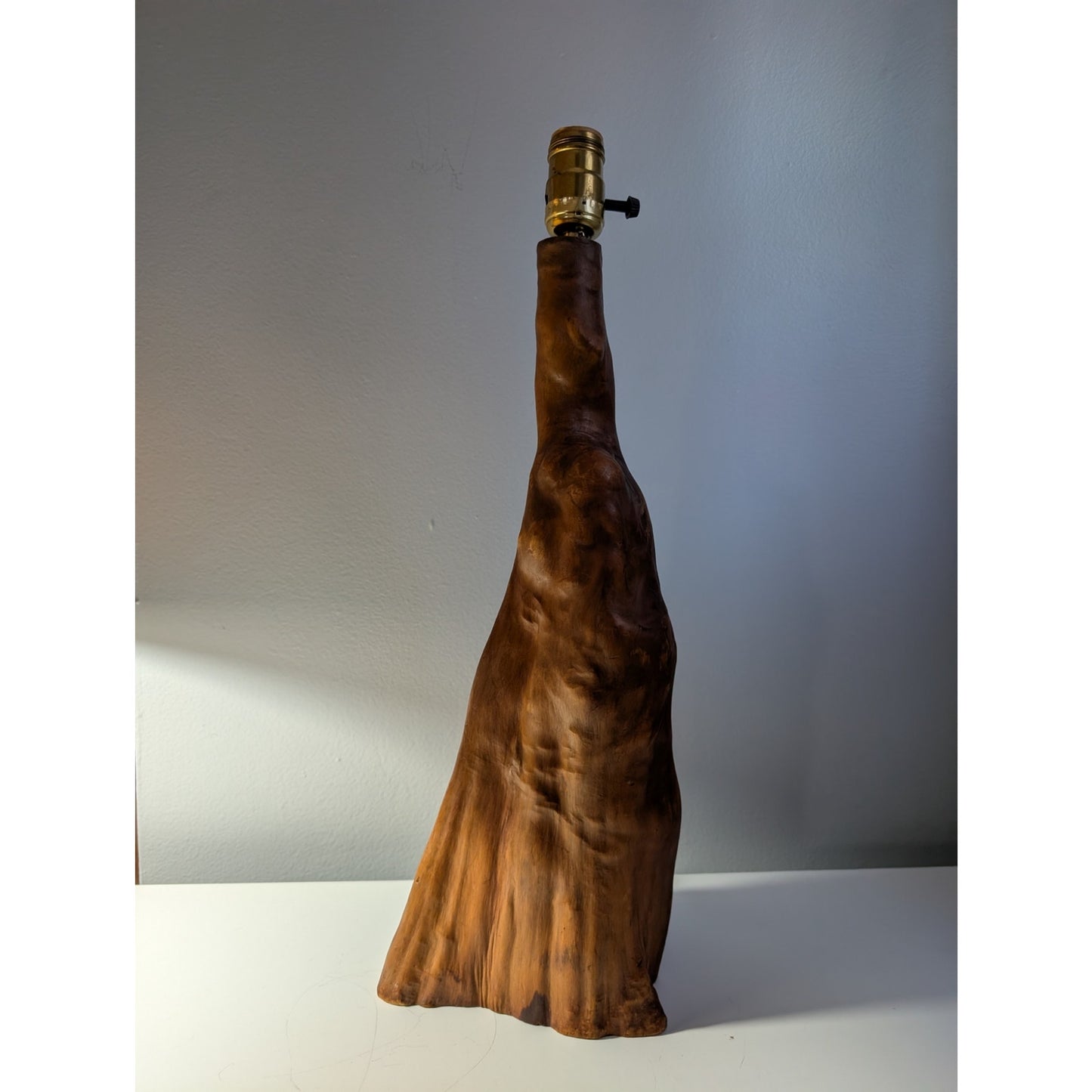 Vintage Mid-Century Modern Cypress Knee Table Lamp