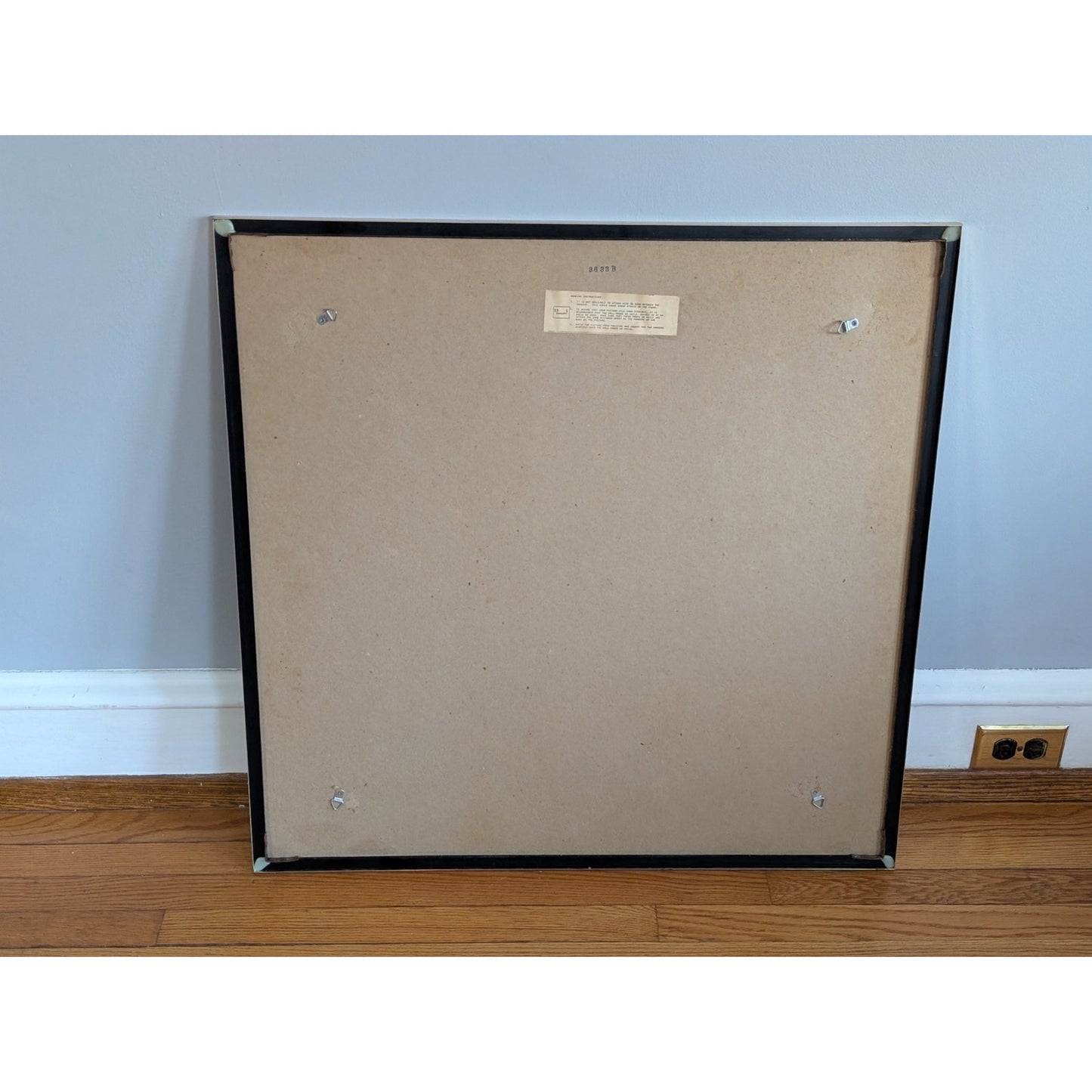 Vintage MCM Abstract Mirrored Wall Art 30x30 Mid Century Modern