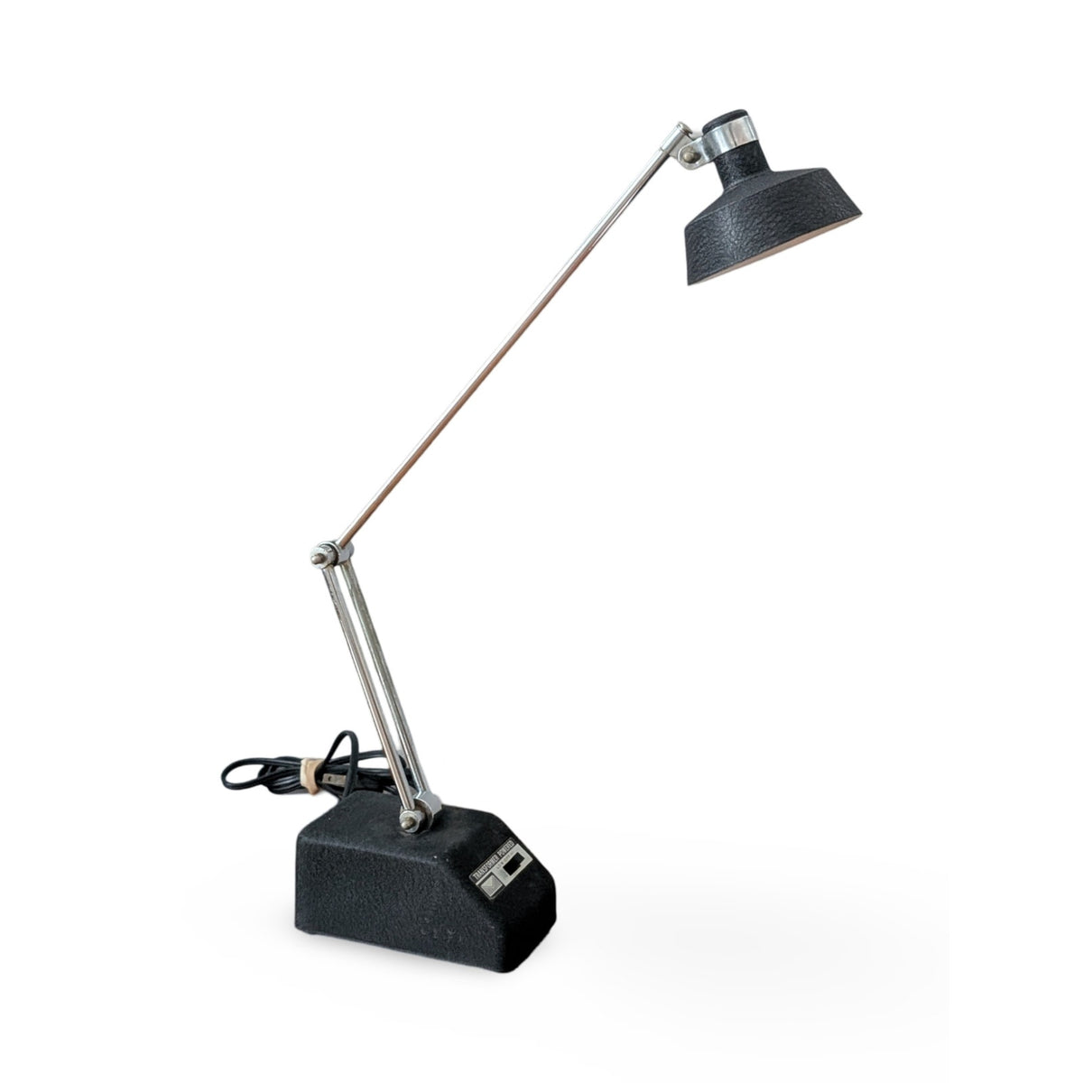 Vintage Mid-Century Modern Mobilite Matte Black High-Intensity Desk Lamp — additional view 2