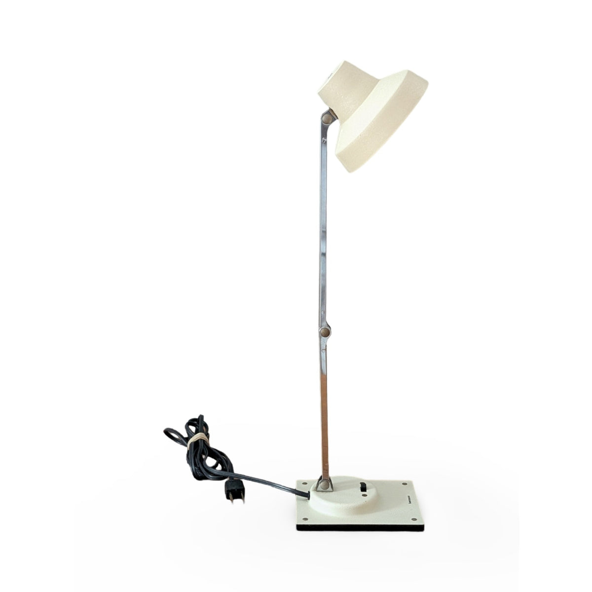 Vintage White Mid-Century Modern Tensor Desk Lamp with Articulating Head — additional view 6