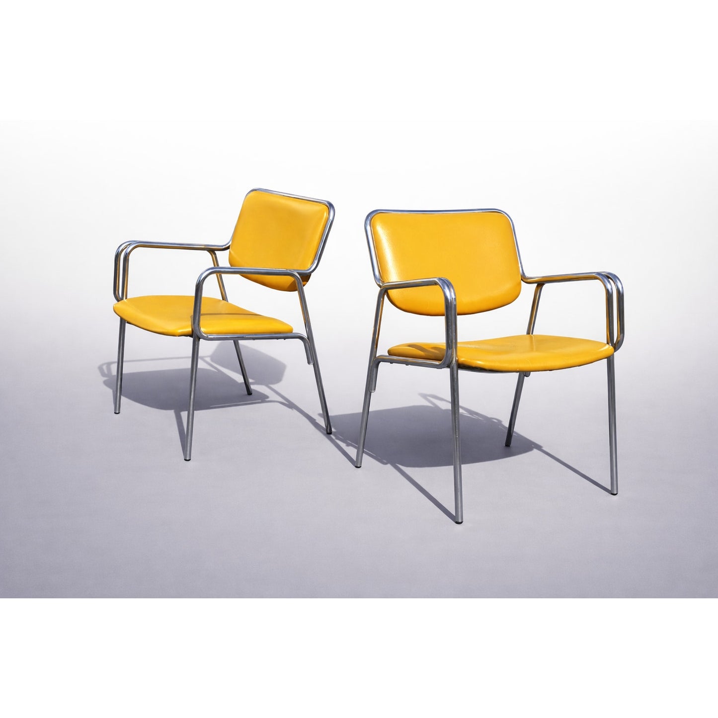 Set of 6 Chrome Mid Century Modern Chairs Custom Upholstery Included