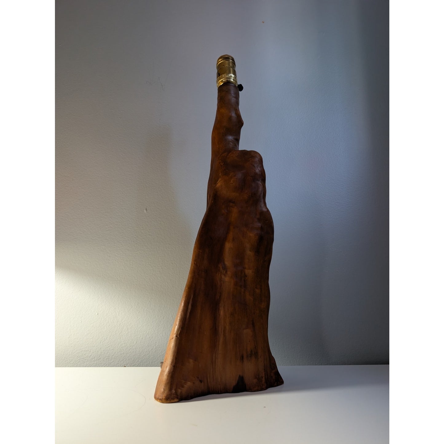 Vintage Mid-Century Modern Cypress Knee Table Lamp