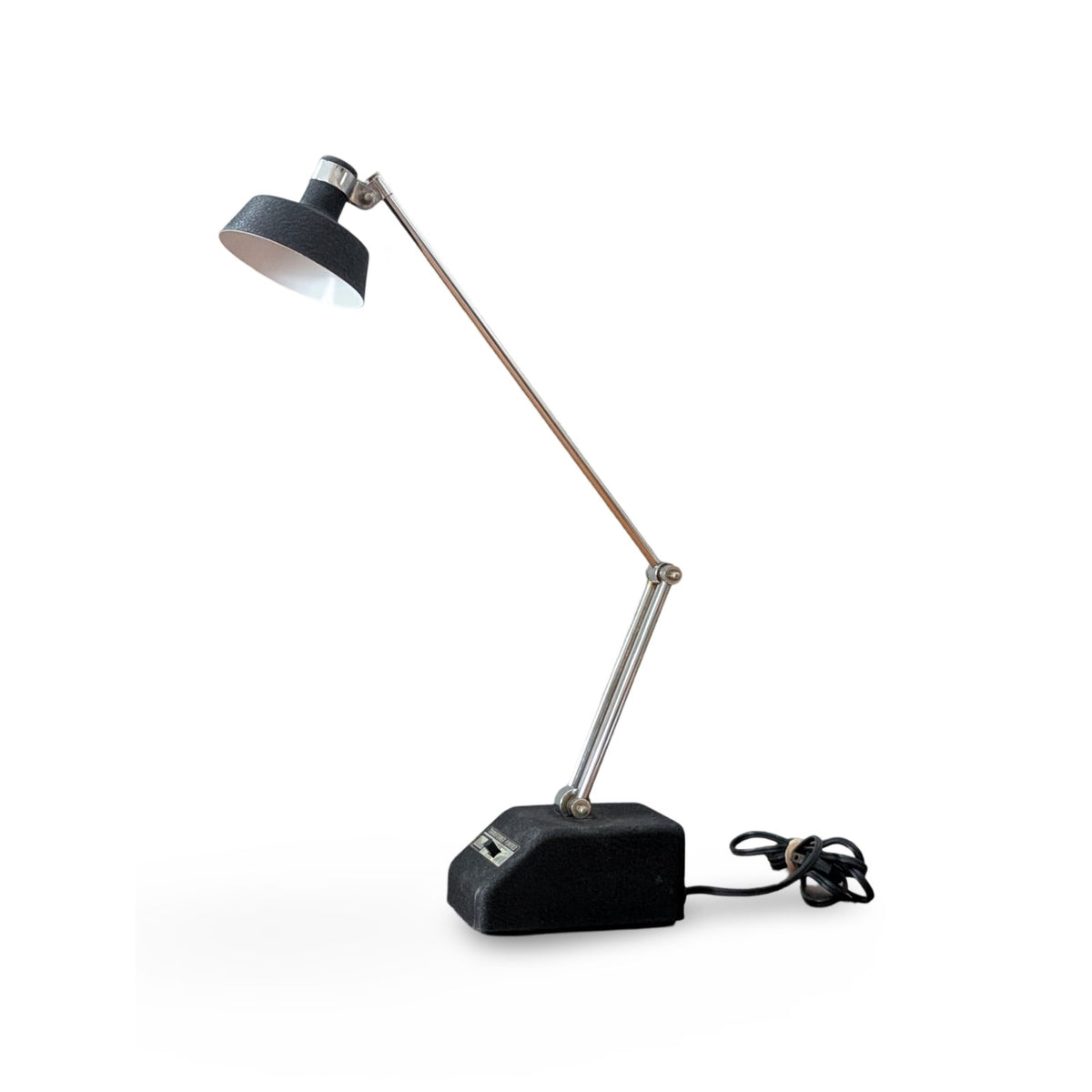 Vintage Mid-Century Modern Mobilite Matte Black High-Intensity Desk Lamp — additional view 4