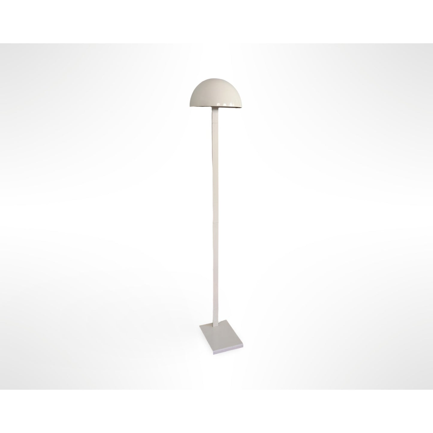 Vintage White Floor Lamp Flush Wall Design Adjustable Rotating Dome Shade