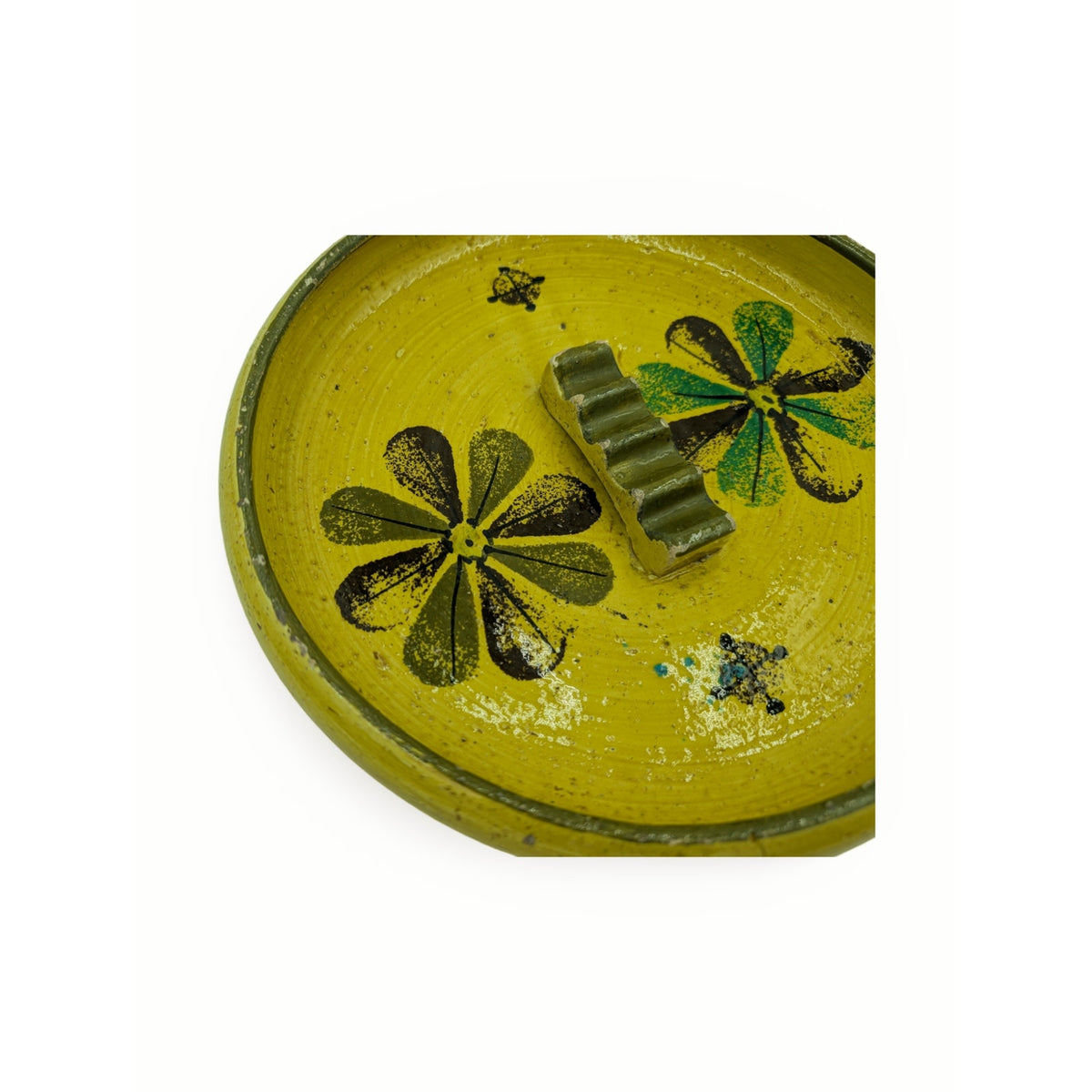 Vintage Mid-Century Modern Bitossi Italian Pottery Ashtray - 10.25" Dia Large — additional view 5