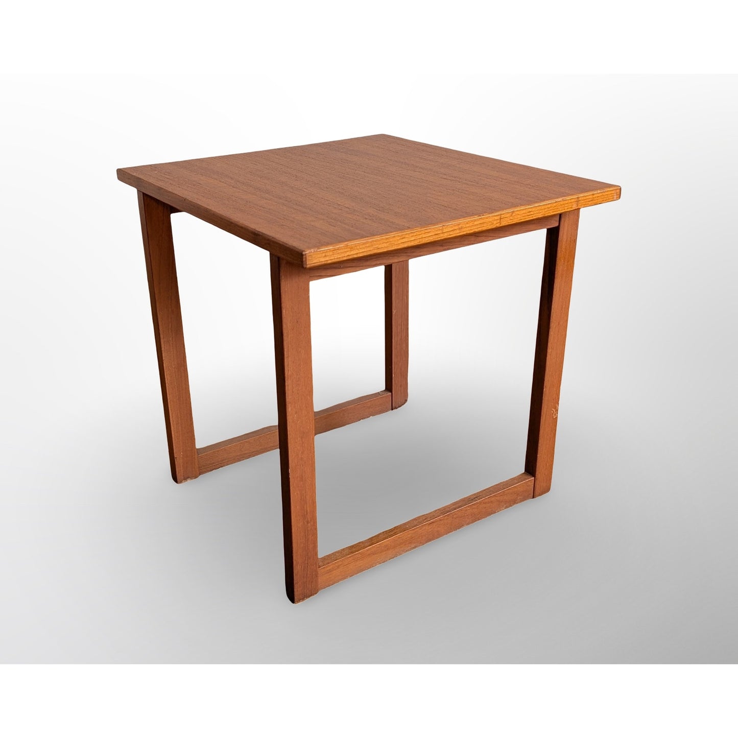 Danish Modern Teak Side Table Mid Century Modern End Table Restored