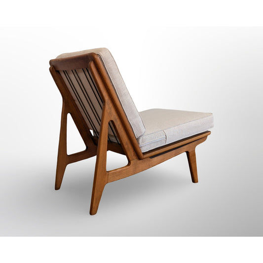 Hvidt and Molgaard FD172 Danish modern slipper chair mid century modern design