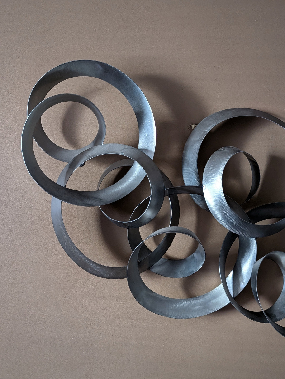 Curtis Jere "Continuity" Brushed Steel Wall Sculpture – Artisan House, 41" x 22" — additional view 3