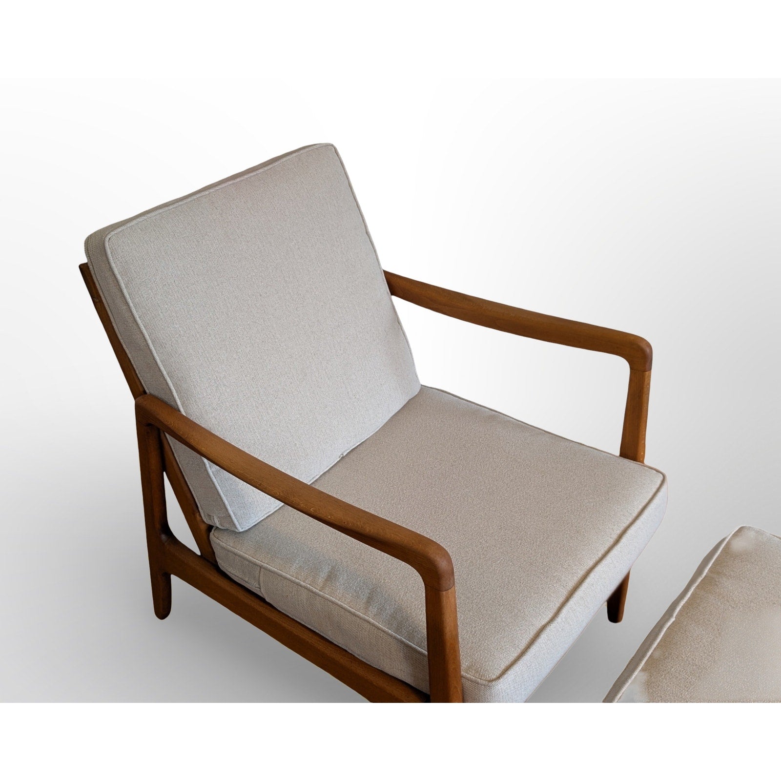 Ole Wanscher FD109 lounge chair and ottoman set mid century modern furniture