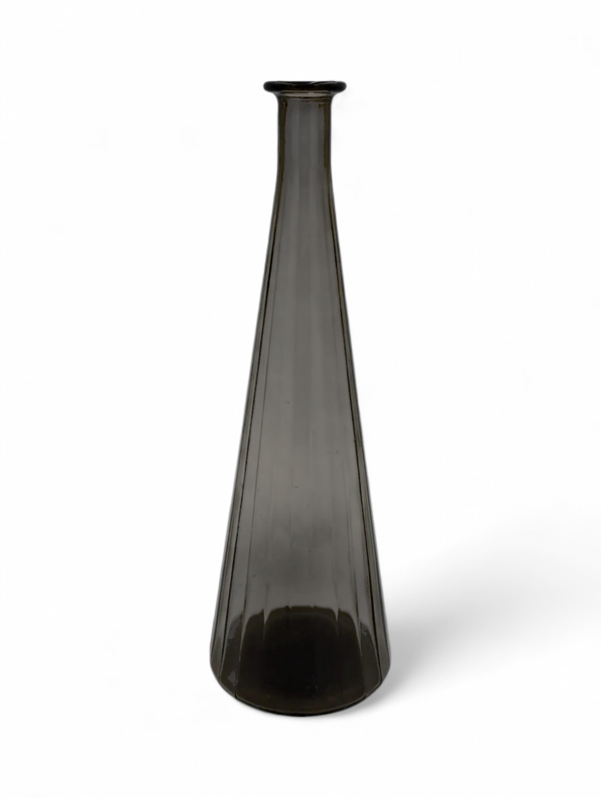 Vintage Empoli genie bottle shown as decorative vase centerpiece