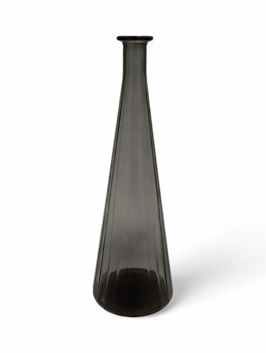 Vintage Empoli genie bottle shown as decorative vase centerpiece