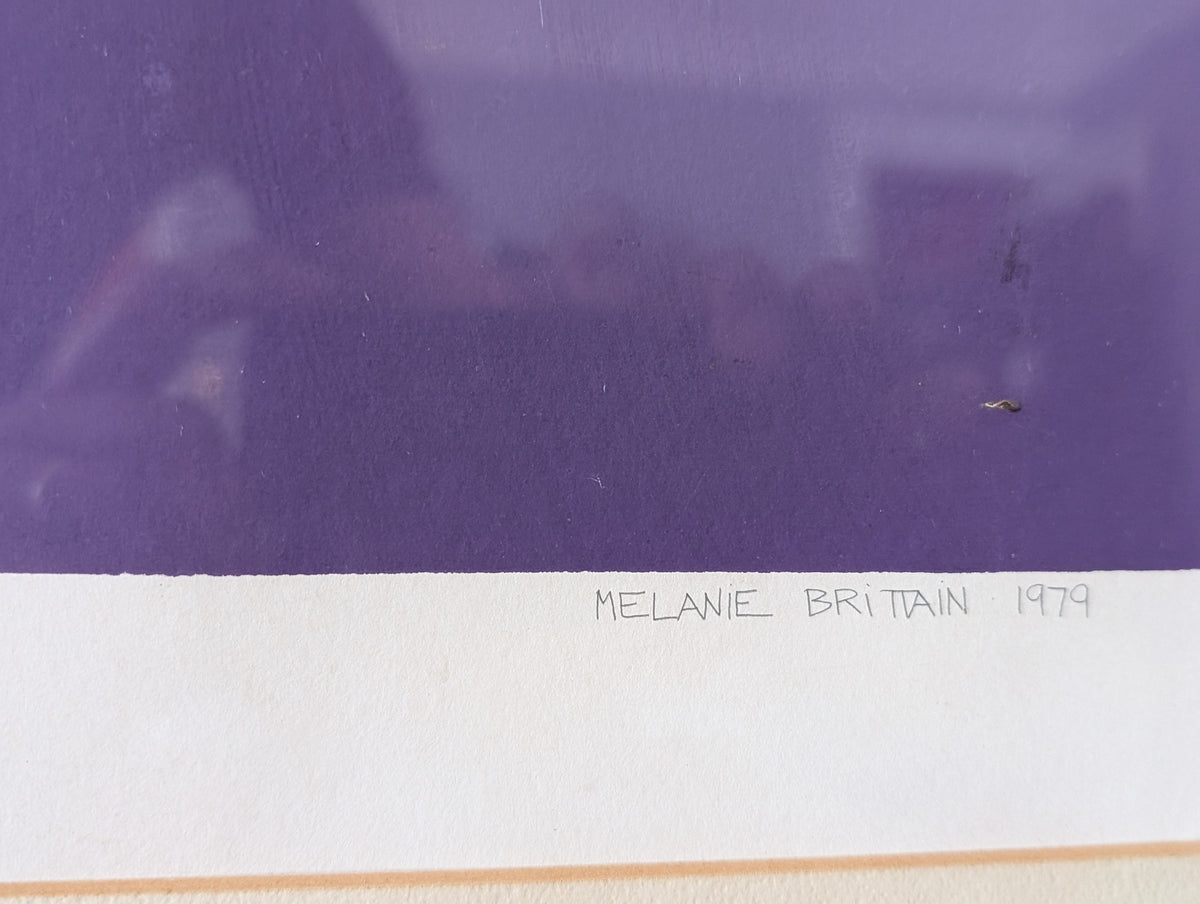 Vintage 1979 Artist’s Proof – "Mauve Buttes" by Melanie Brittain — additional view 5