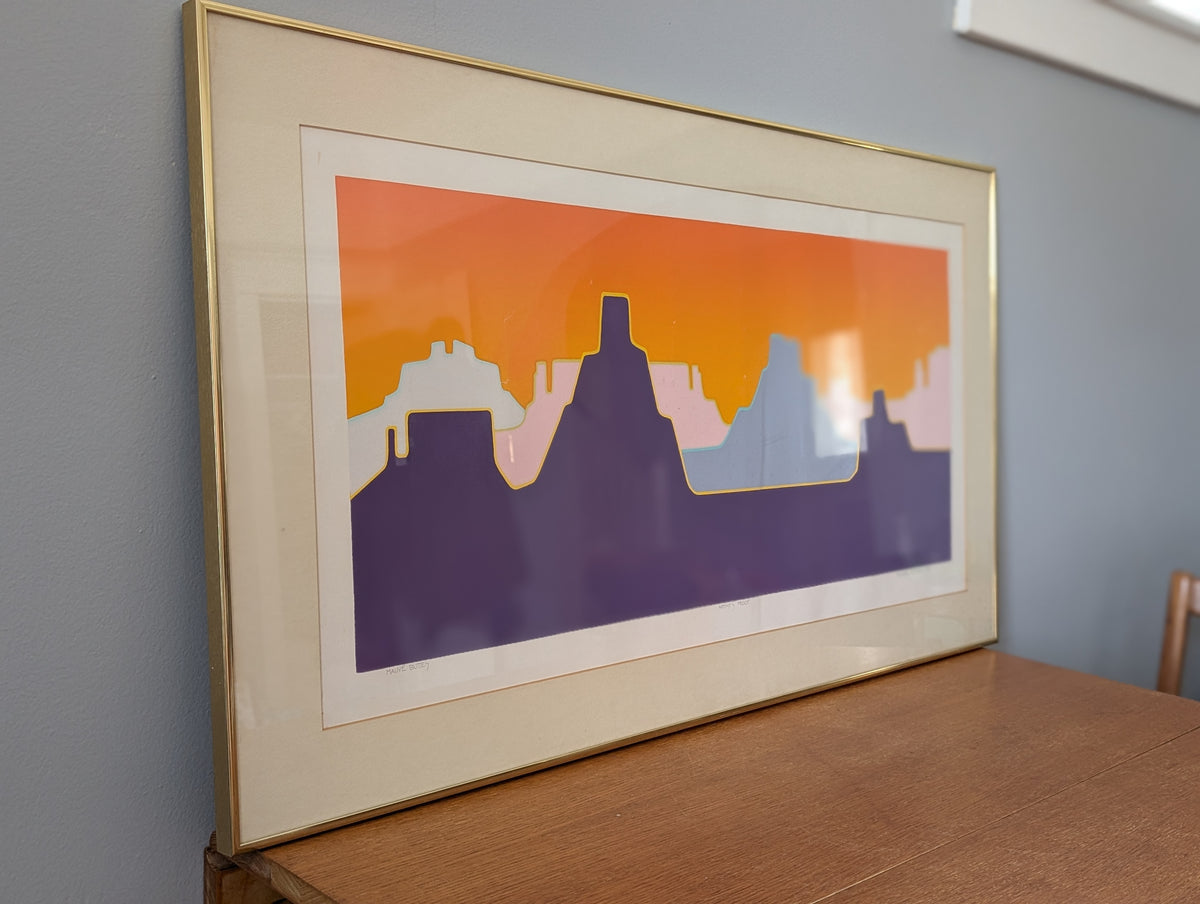 Vintage 1979 Artist’s Proof – "Mauve Buttes" by Melanie Brittain — additional view 2