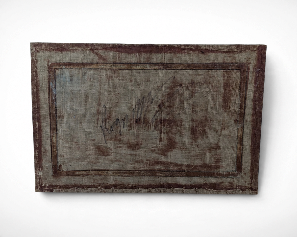 Vintage Robert M Bishop original art piece, 24 by 36 inches, good condition