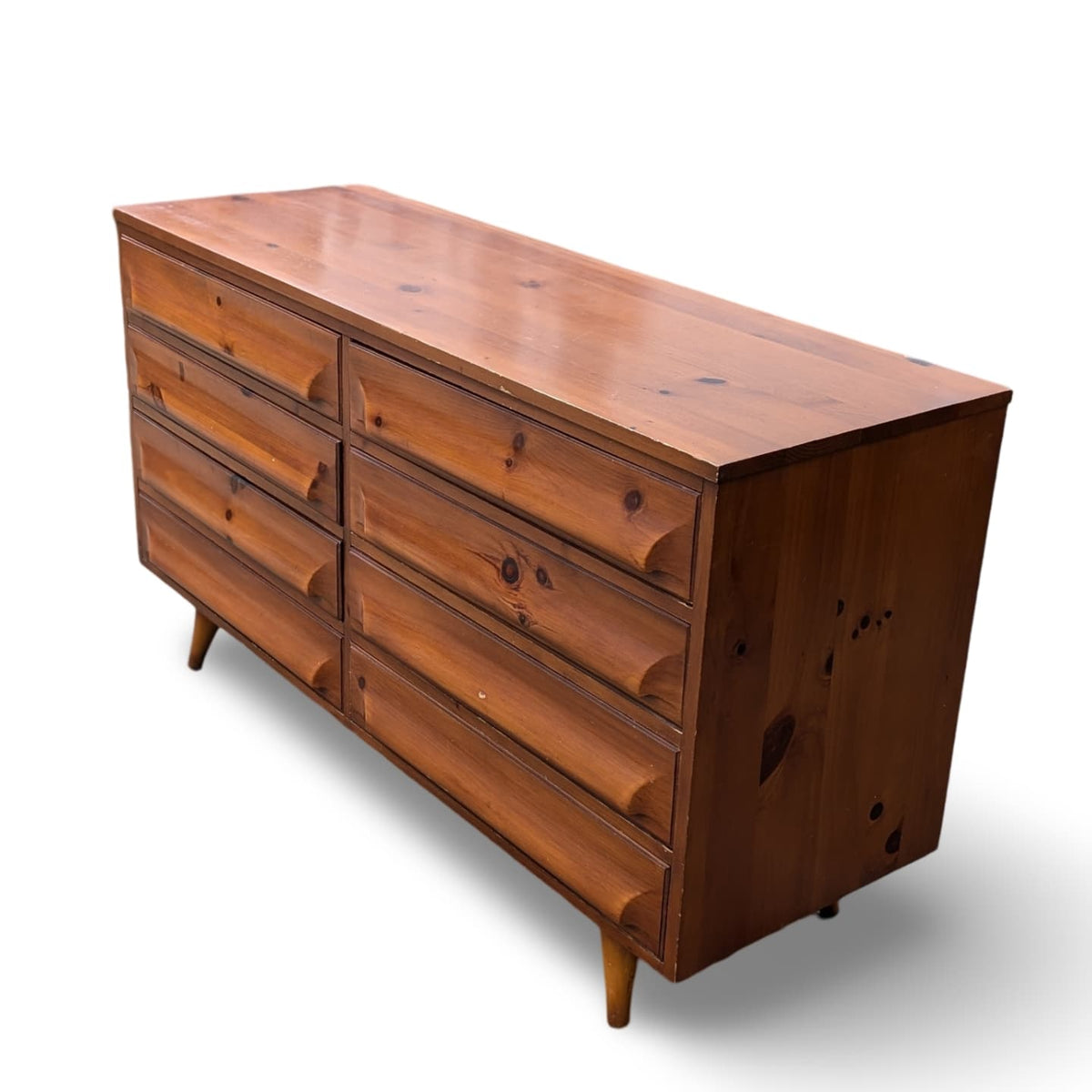 Vintage Franklin Shockey Dresser: Mid-Century Modern Design Meets Rustic Charm — additional view 3