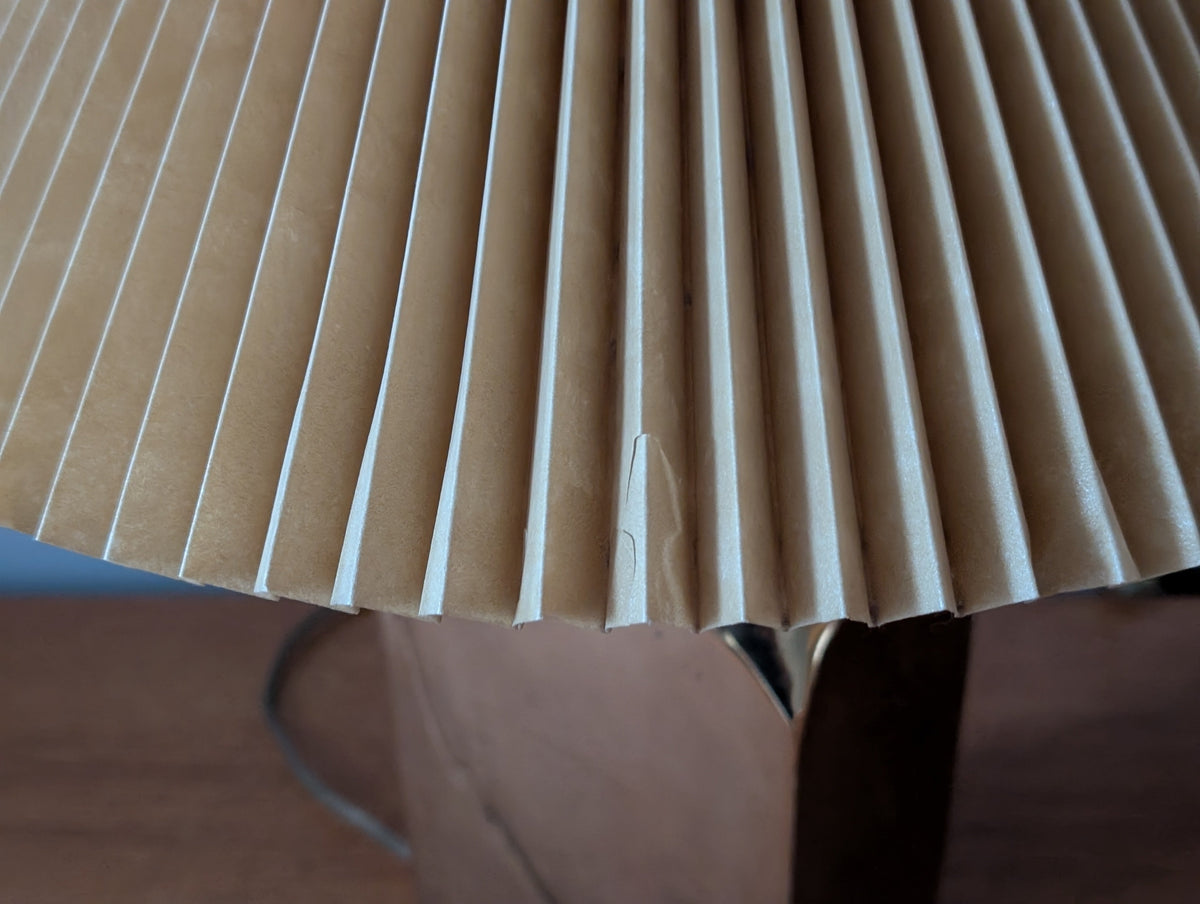 Vintage Mid-Century Modern Brass Table Lamp with Shade – Timeless Elegance — additional view 6