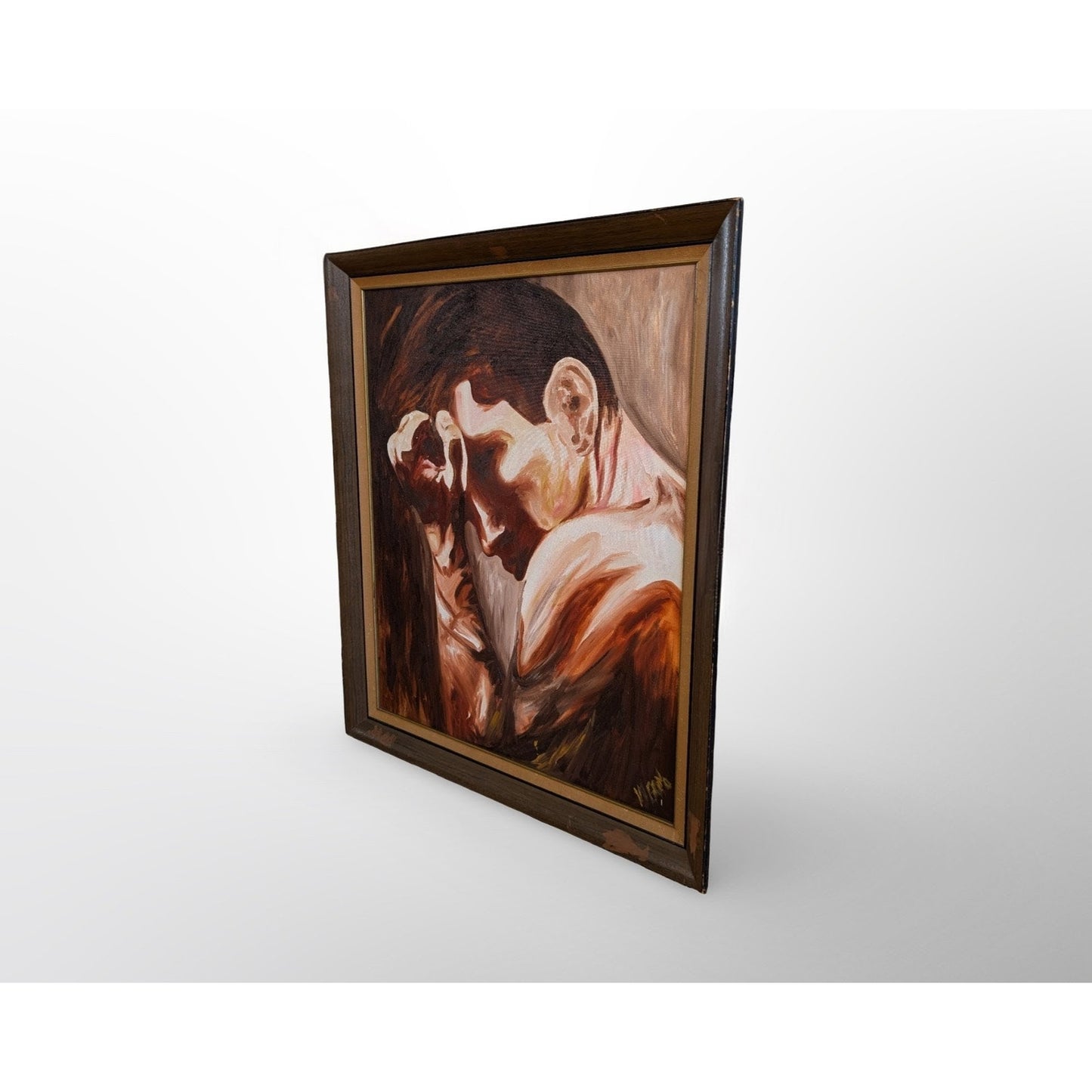 William Grano Is There a Forever figural painting mid century modern expressive artwork vintage