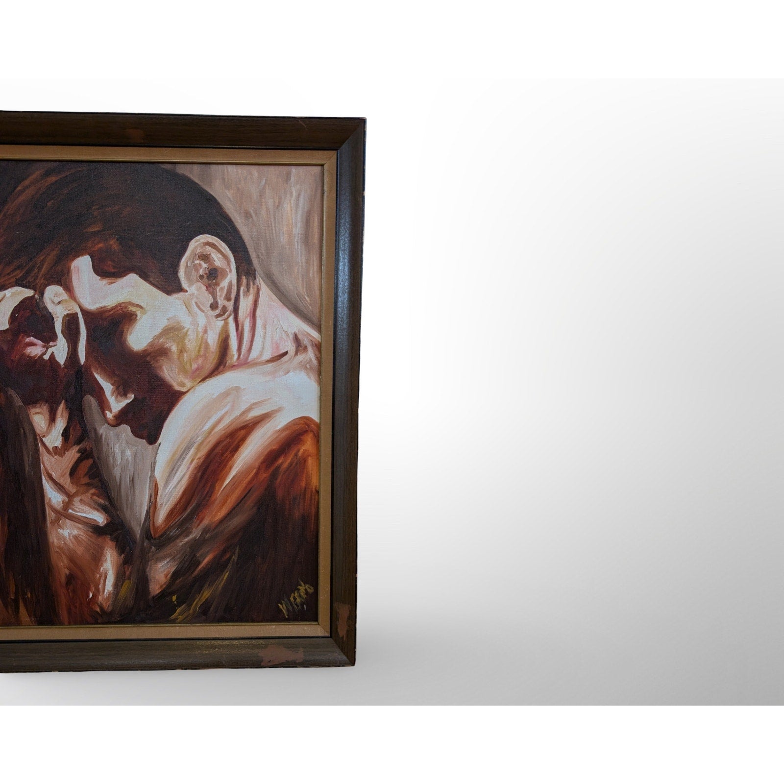 William Grano Is There a Forever figural painting mid century modern expressive artwork vintage