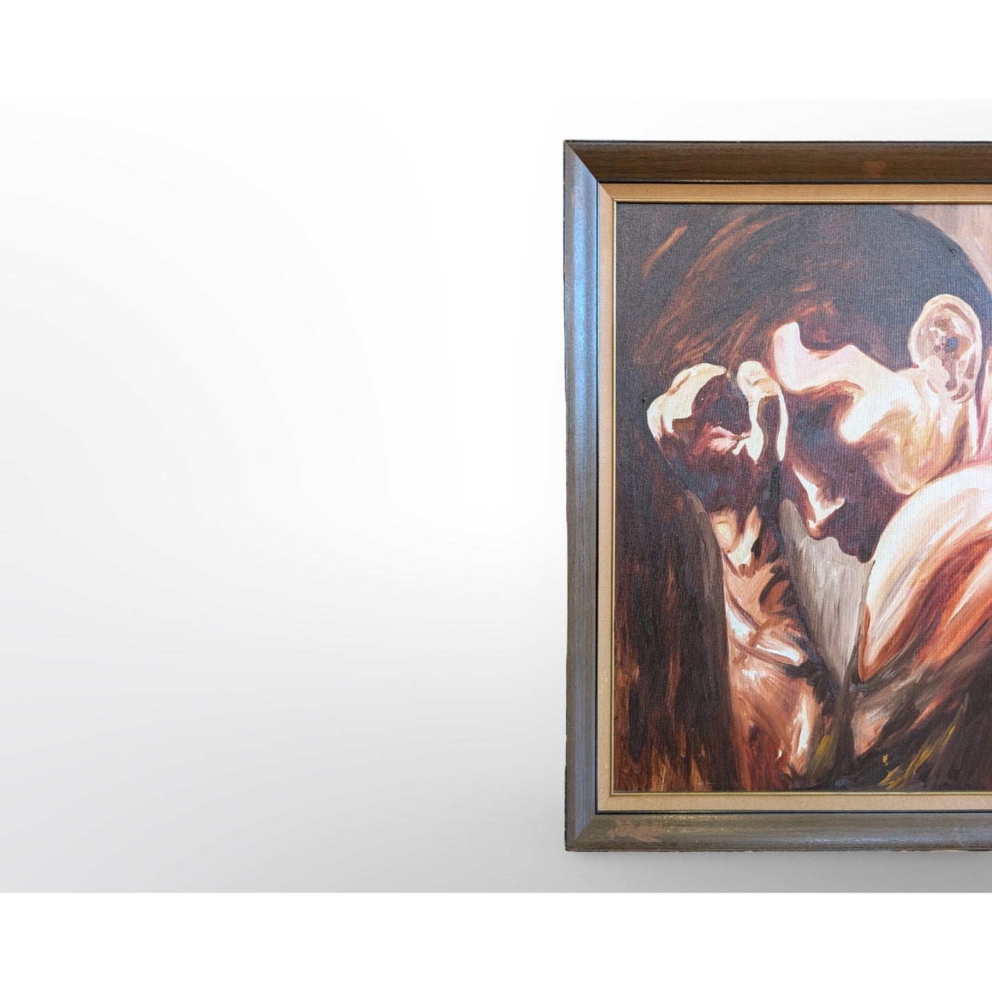William Grano Is There a Forever figural painting mid century modern expressive artwork vintage