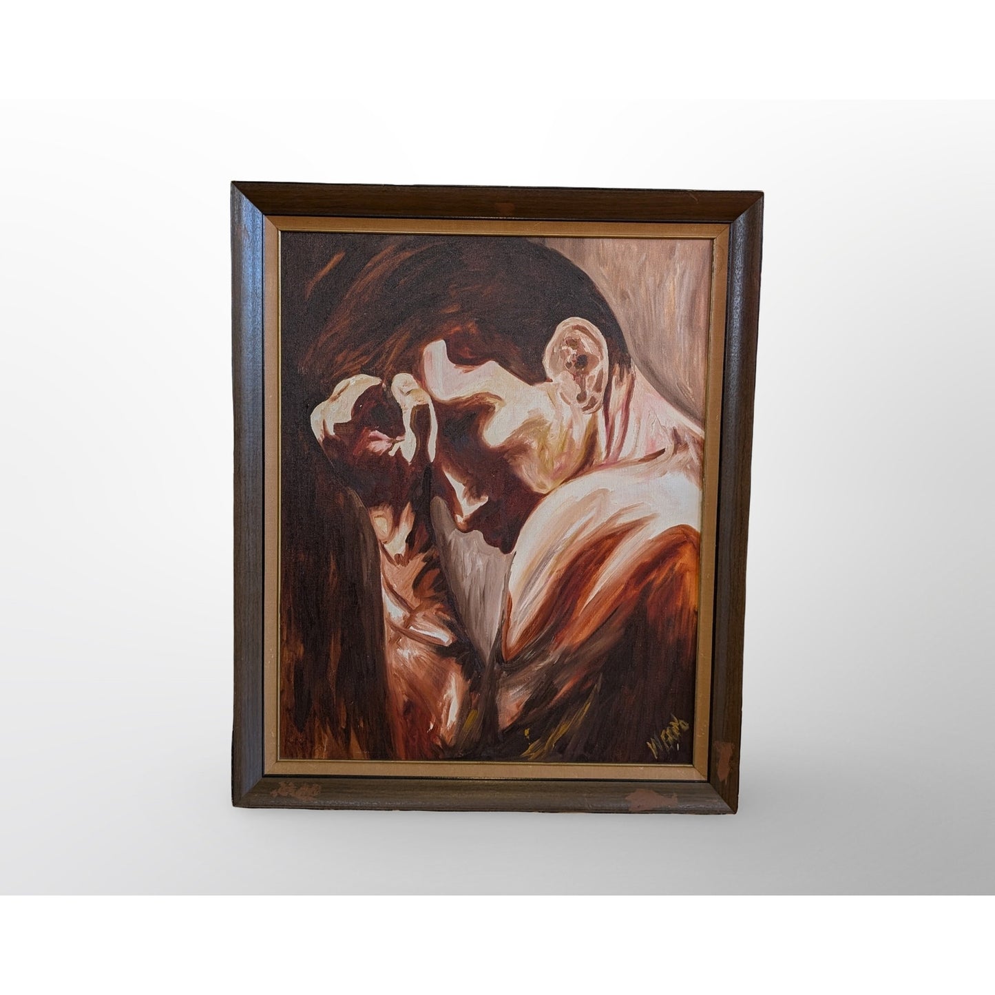 William Grano Is There a Forever figural painting mid century modern expressive artwork vintage